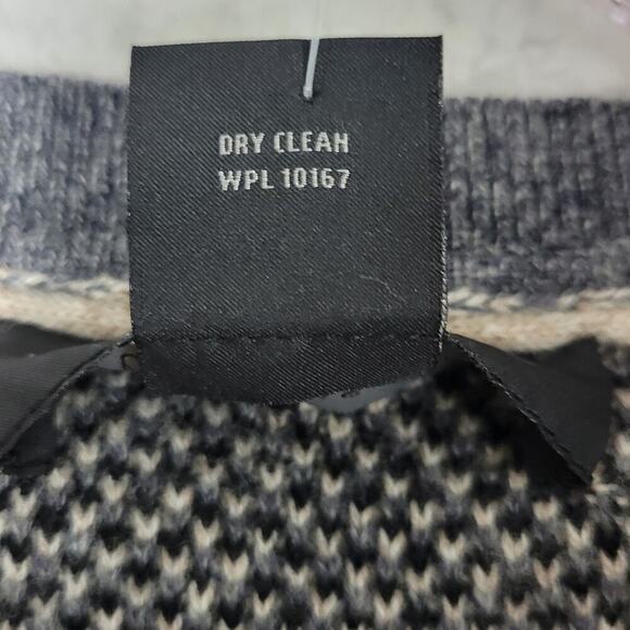 NWT Mens Black Crew Neck Knit Sweater- Sz L Cashmere Wool Blend Layering - Picture 9 of 9